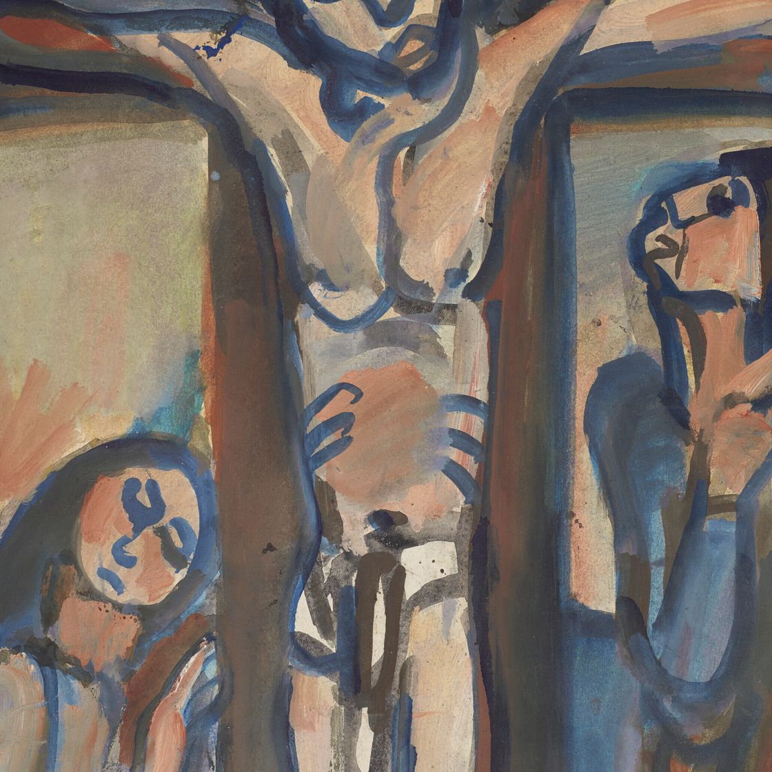 Georges Rouault — Христос на кресте (эскиз), изображение 1