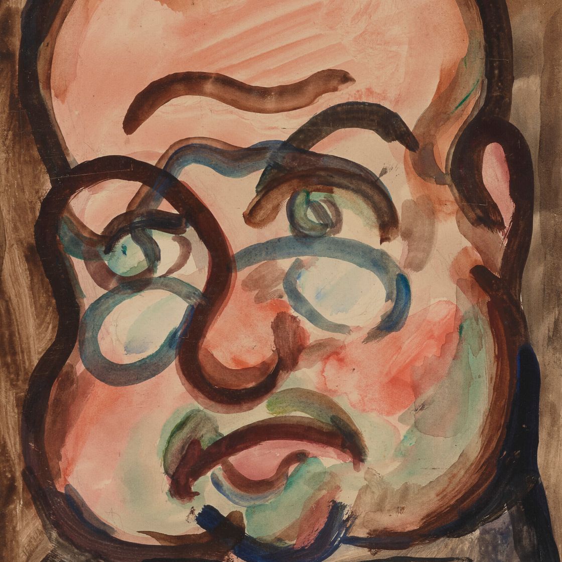 Georges Rouault — Человек в лорнет, изображение 1