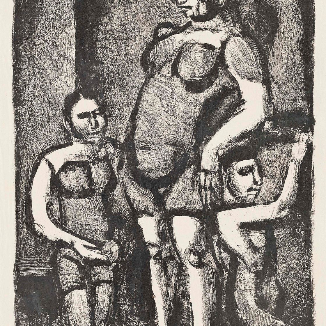 Georges Rouault — Шесть тарелок от Saltimbanques (Шапон/Руо, 319, 322-325)