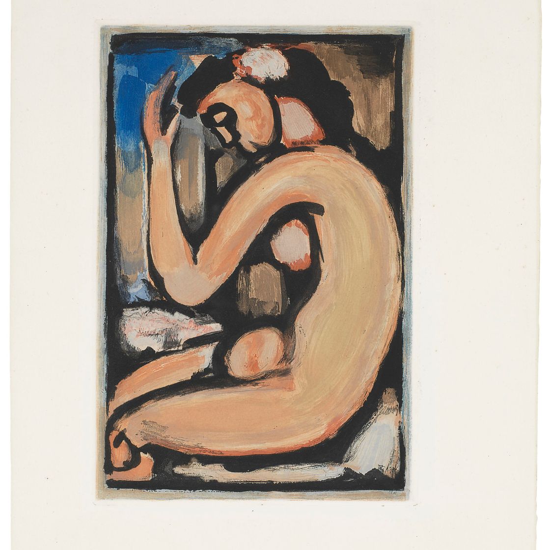 Georges Rouault — Новый профиль, из "Цветов зла"