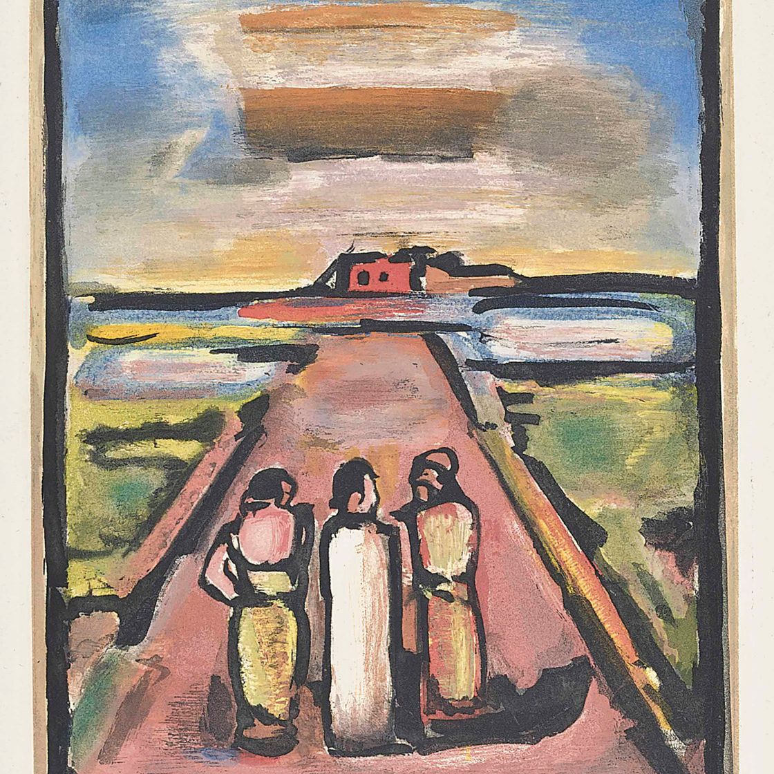 Georges Rouault — Христос и его ученики, из книги "Страсти Господни"
