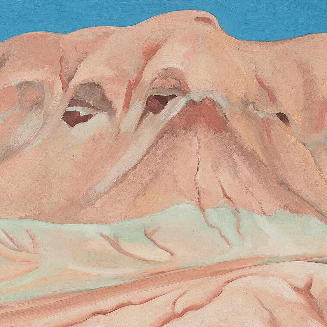 Georgia O’Keeffe — Лавандовый и Зеленый холмы—Ранчо призраков, изображение 1