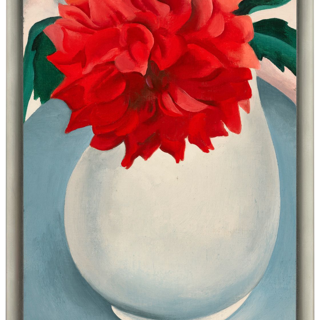 Georgia O’Keeffe — Белый кувшин—Красный цветок, изображение 2