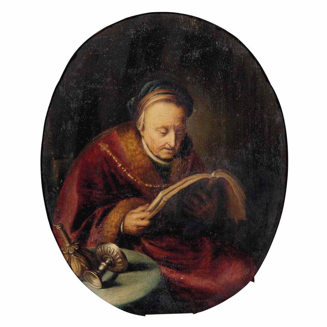 Gérard — Пожилая женщина читает книгу