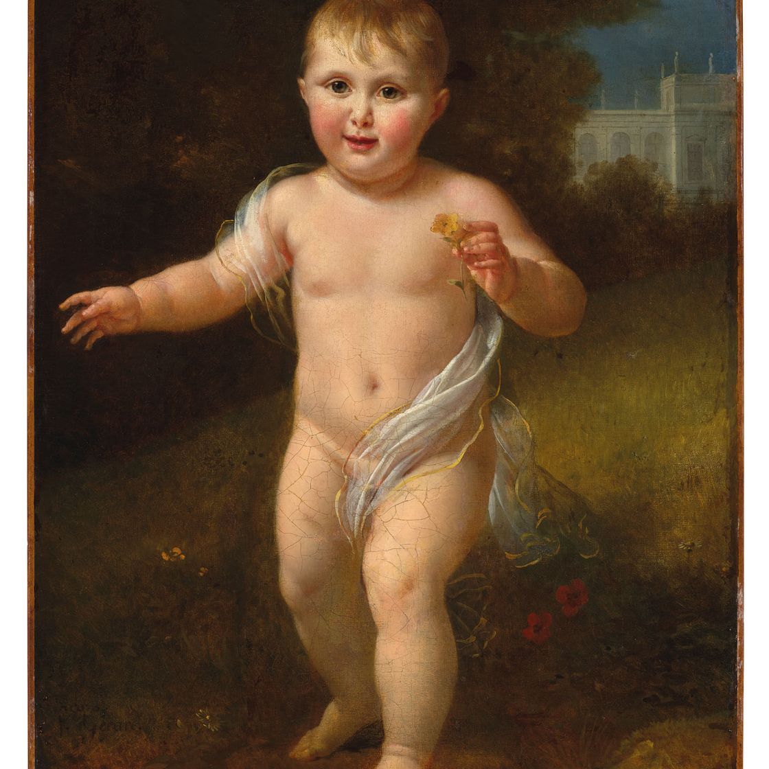 Gérard — Портрет принца Ахилла Мюрата (1801-1847) в пестром платье