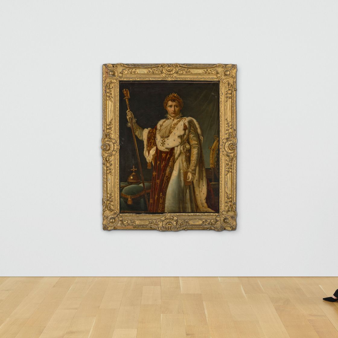 Gérard — Портрет Наполеона Бонапарта (1769-1821), императора Франции, в три четверти роста, в коронационном облачении, изображение 4