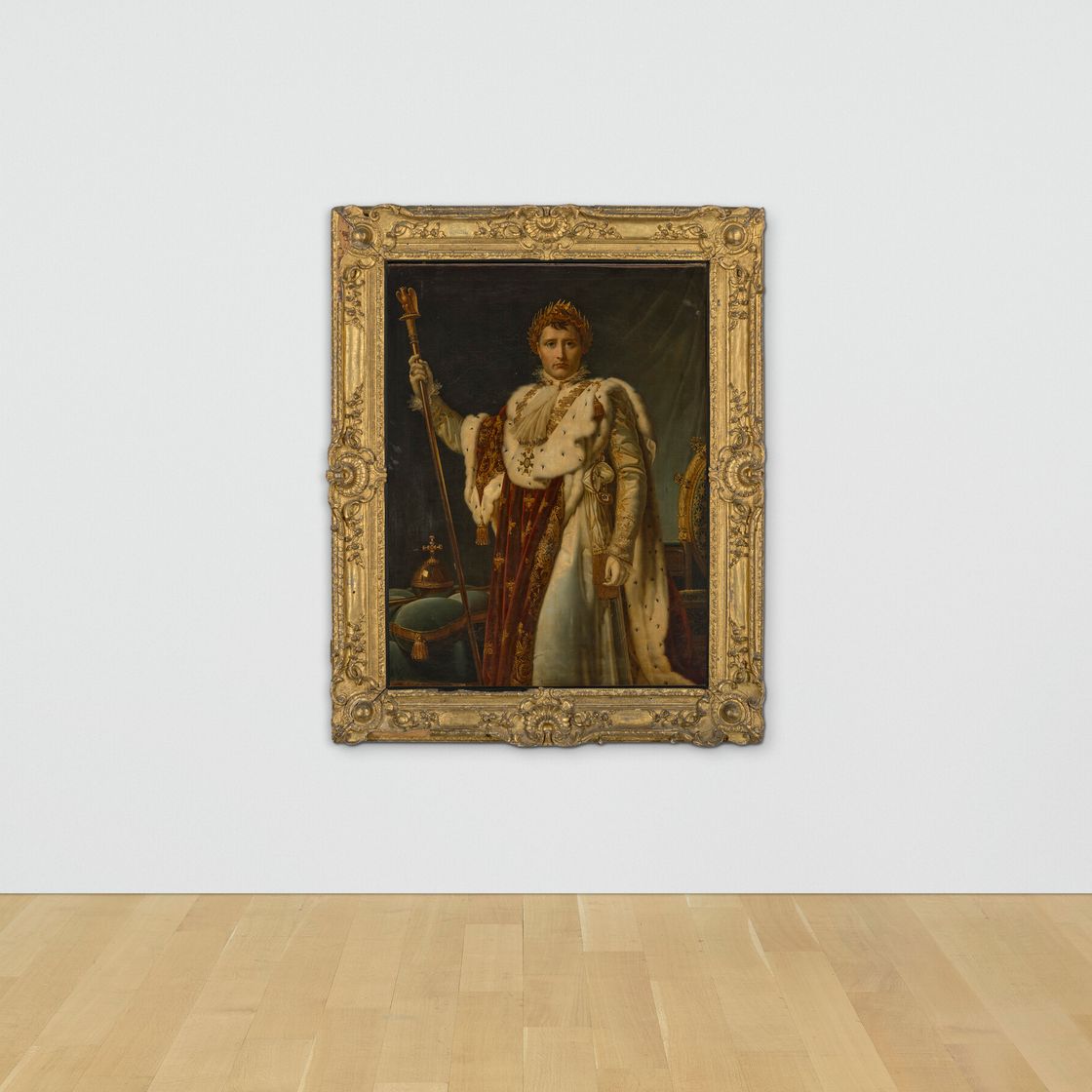 Gérard — Портрет Наполеона Бонапарта (1769-1821), императора Франции, в три четверти роста, в коронационном облачении, изображение 5