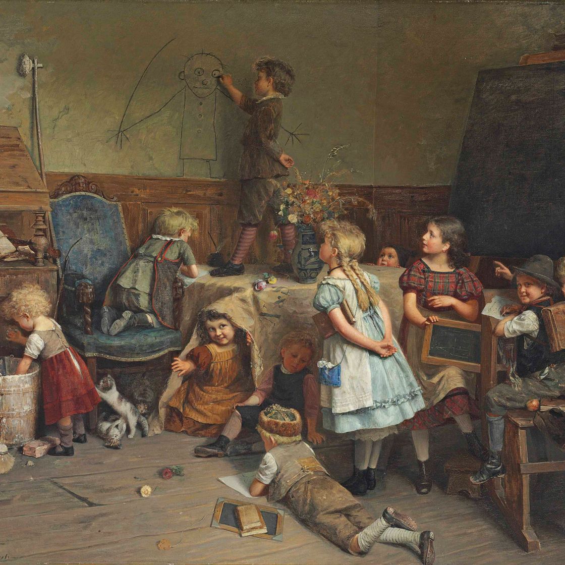 German School — Юный художник - Школьная перемена