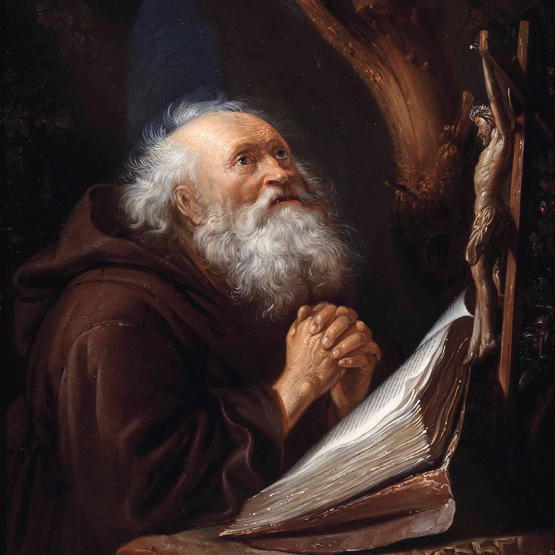 Gerrit Dou — Святой Иероним в молитве