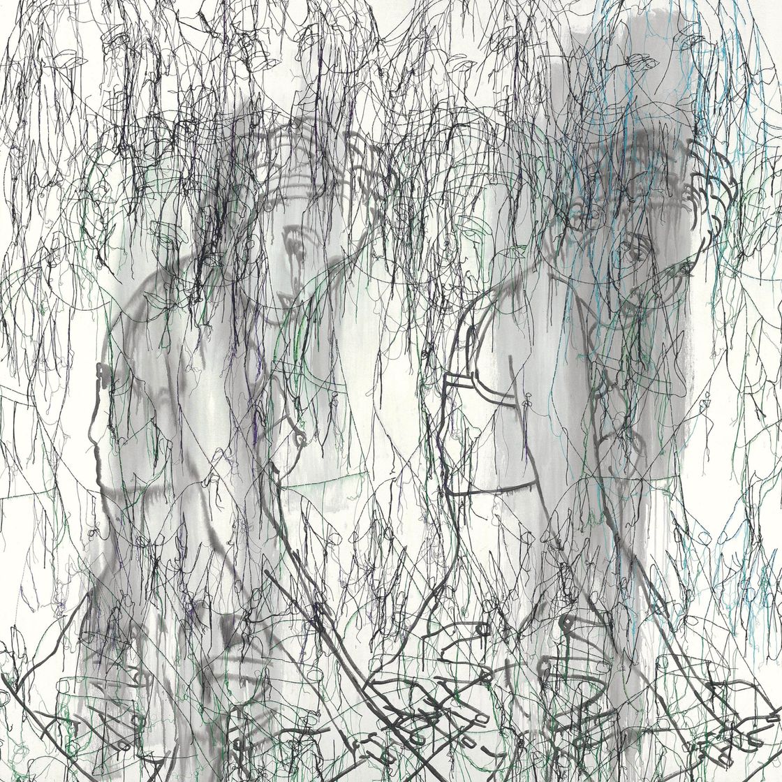 Ghada Amer — Восемь женщин в черно-белом