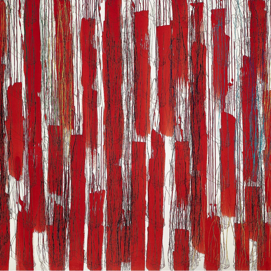 Ghada Amer — Красные и цветные капли