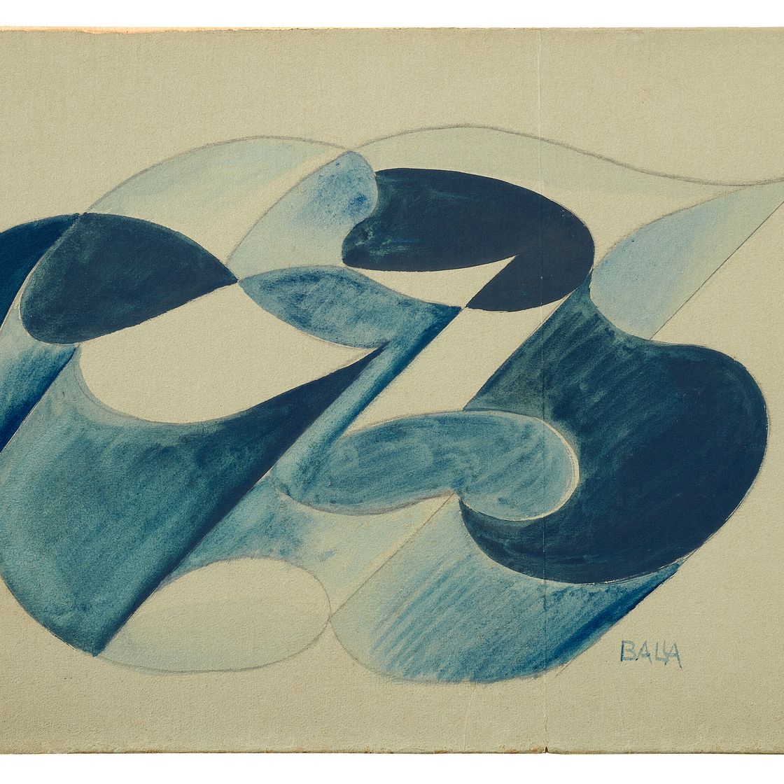 Giacomo Balla — Студия объемных работ в бандьере