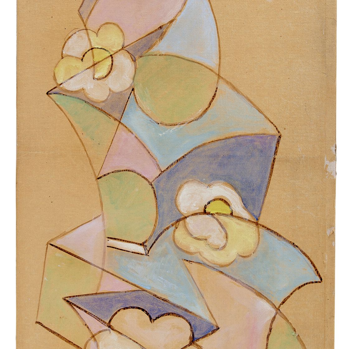 Giacomo Balla — Цветочная мотивация для sciarpa