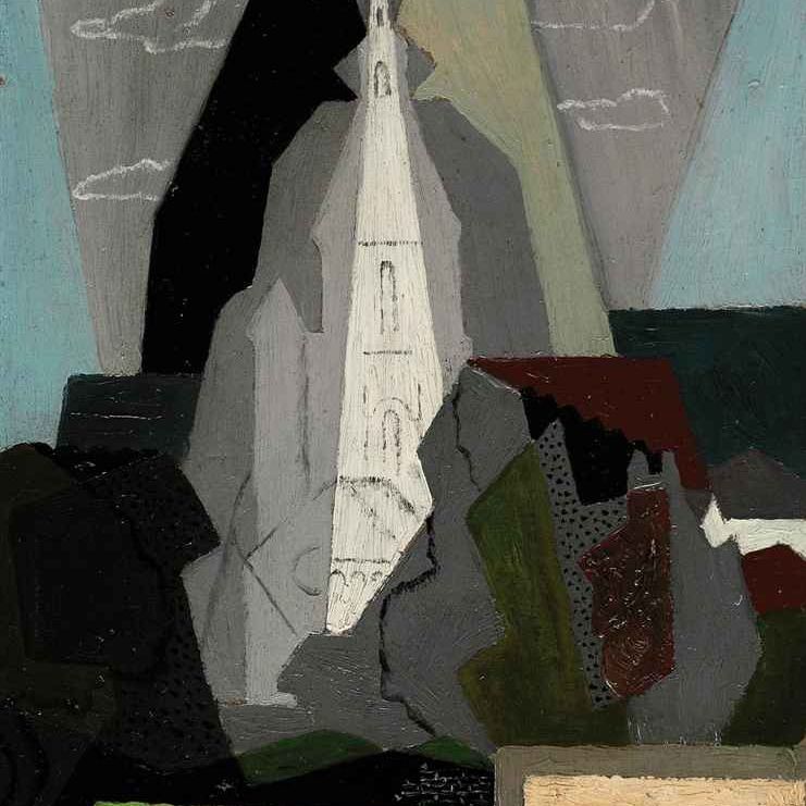 Gino Severini — Церковь в Циврее