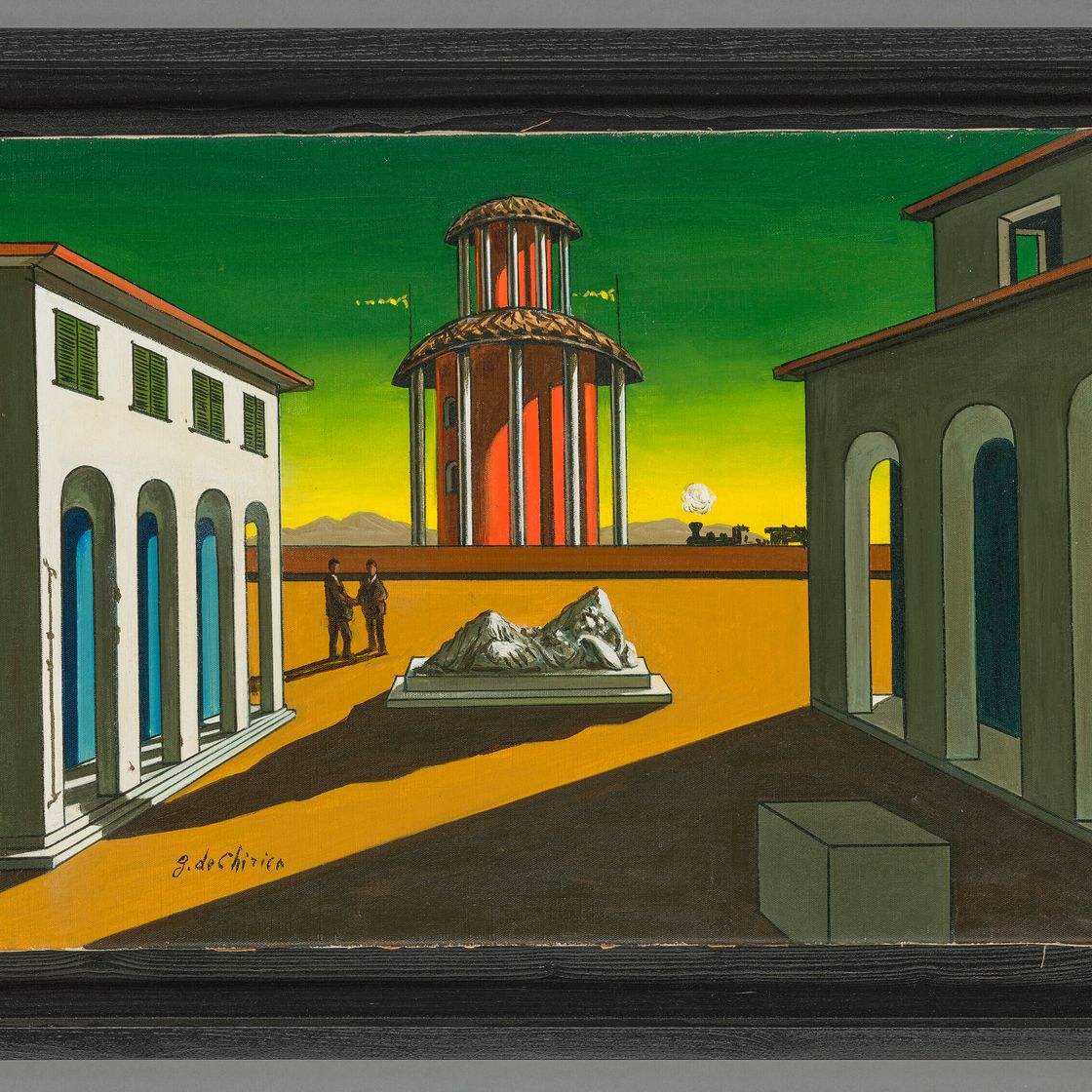 Giorgio de Chirico — Площадь Италии против Арианны, изображение 2