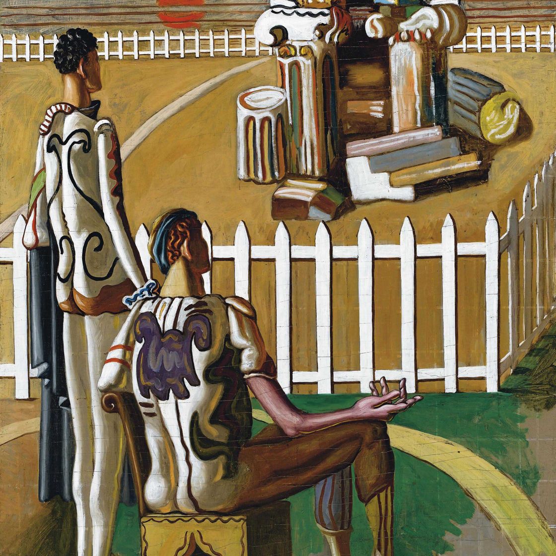 Giorgio de Chirico — Разрушает чужбину (Созерцатель ровины)