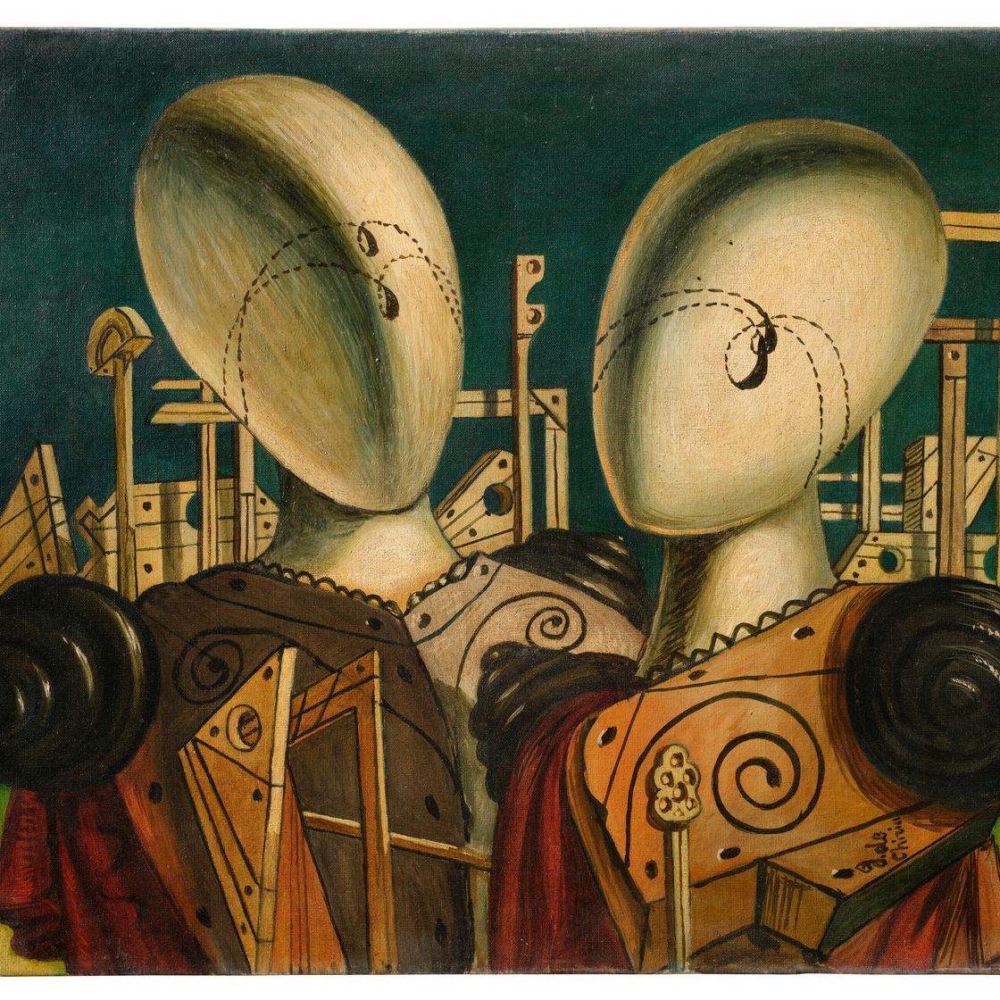 Giorgio de Chirico — Этторе и Андромака, изображение 1