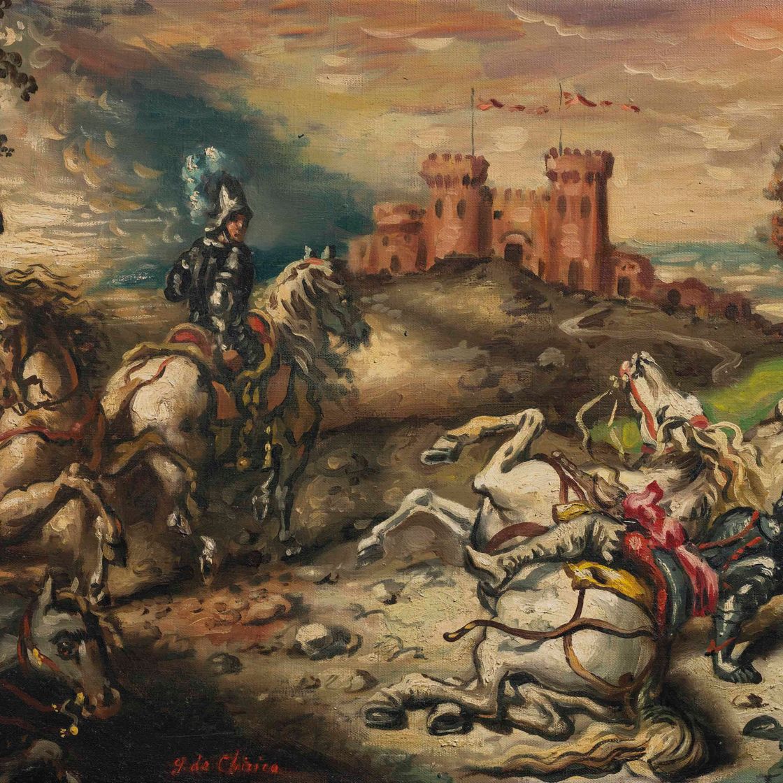 Giorgio de Chirico — Пресса Кавалли и кавальери в Кастелло