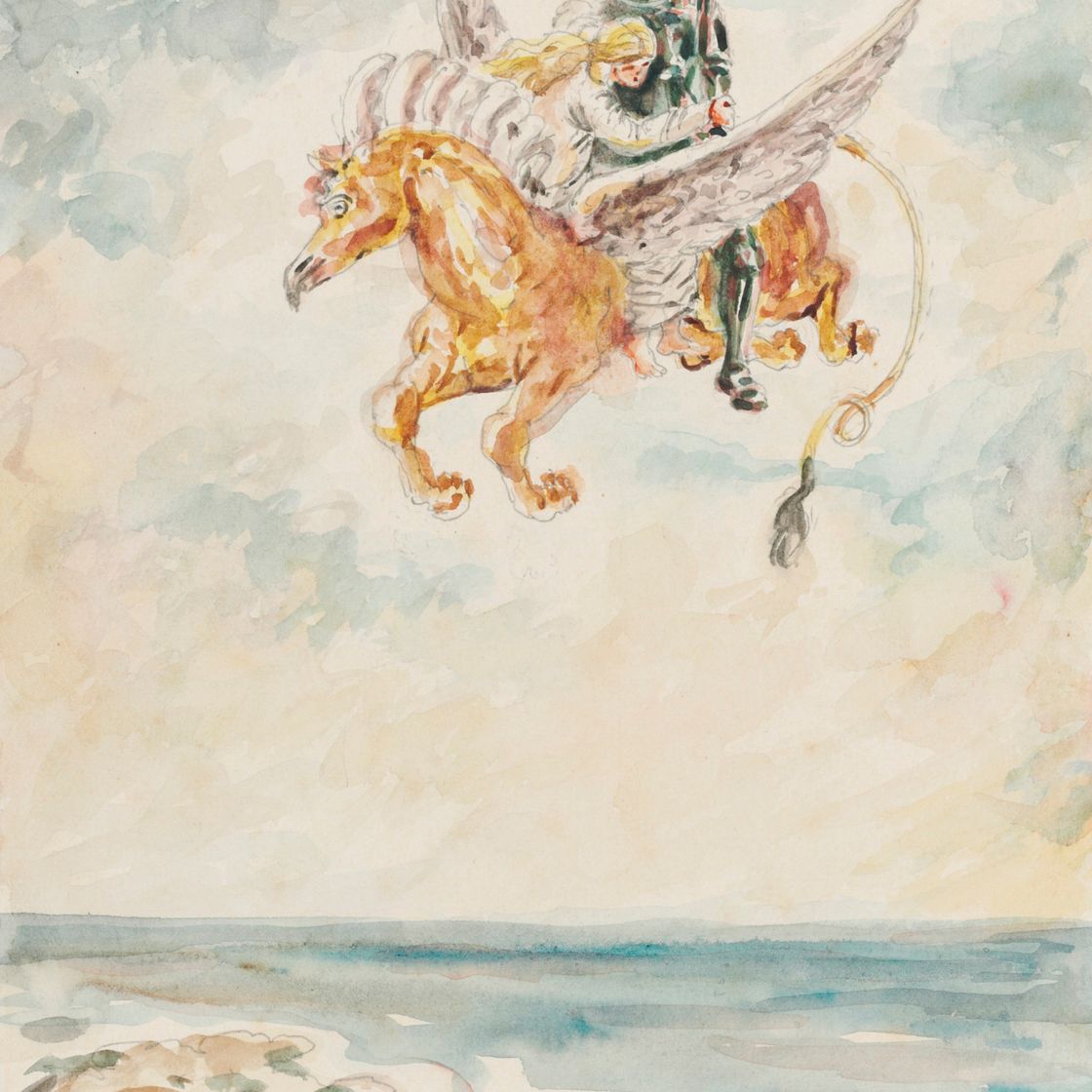 Giorgio de Chirico — я хочу пройти через все, что нужно, чтобы найти Руджеро... ii) ... Я почти как грембо Руджеро, изображение 2