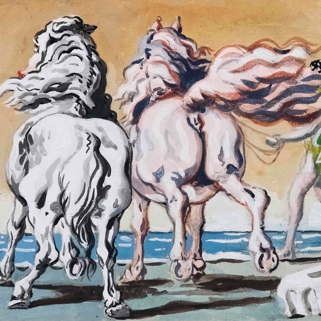 Giorgio de Chirico — Из-за кавалли и кавалерши