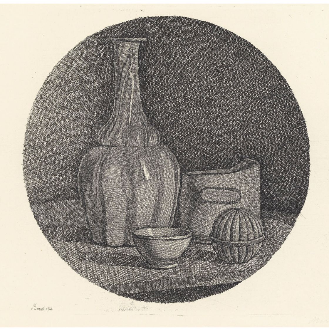 Giorgio Morandi — Великая природа, морское кольцо в Боттилье и тре оггетти (ст. 113)