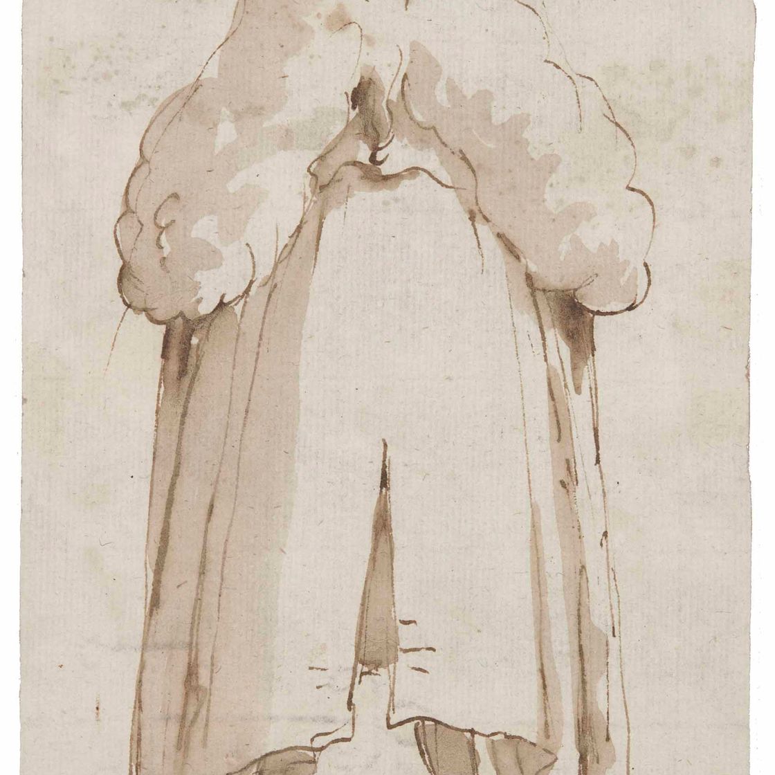 Giovanni Battista Tiepolo — Мужчина в парике, видимый сзади