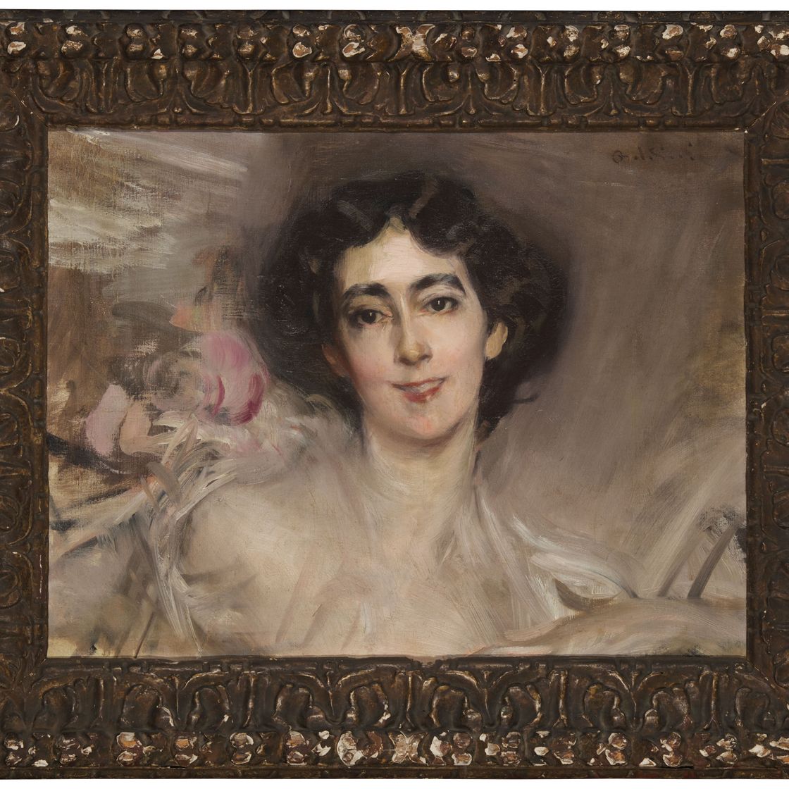 Giovanni Boldini — Портрет Эллы де Вулф, маленькой "Элси", и леди Мендл (1865-1950)