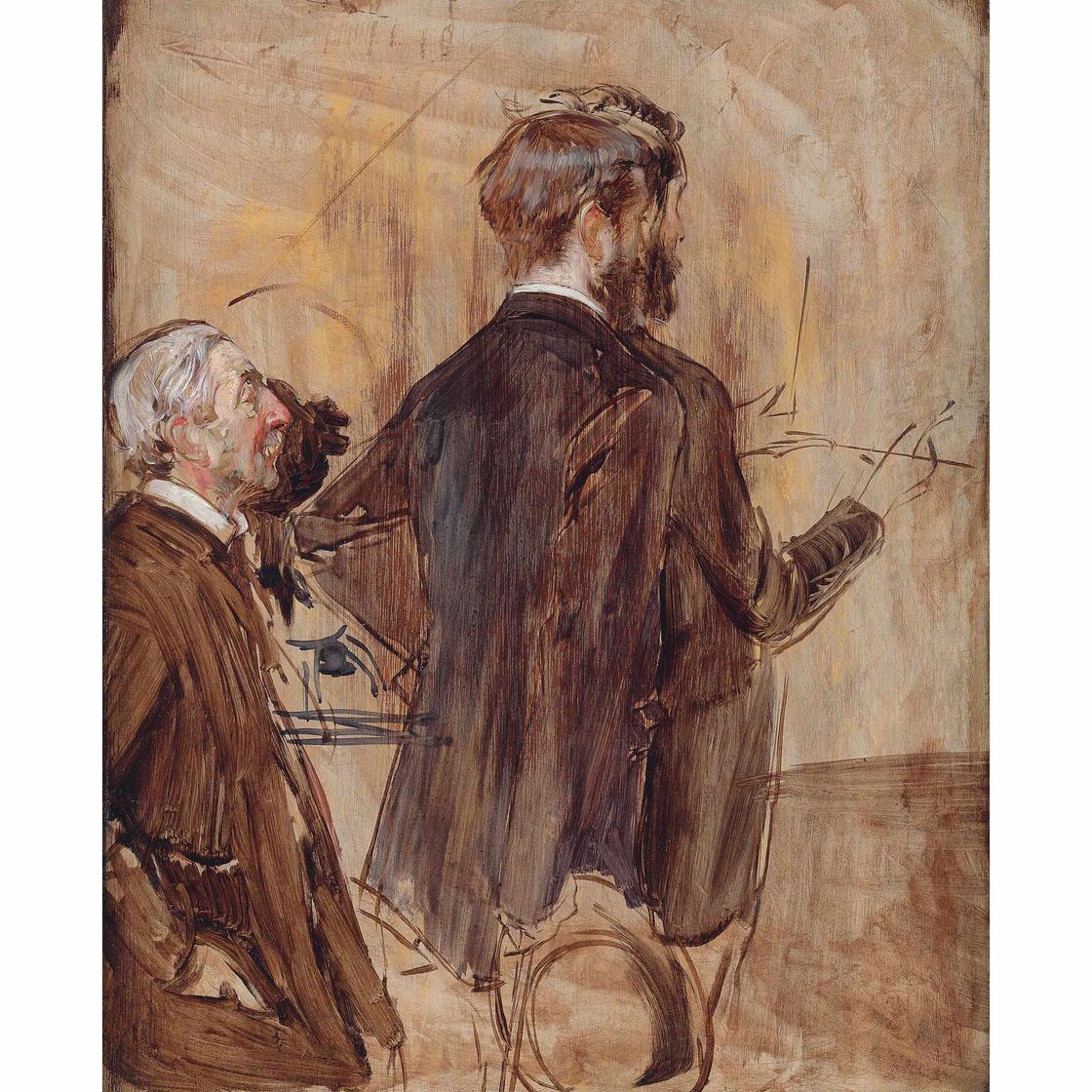 Giovanni Boldini — Знатоки в мастерской художника