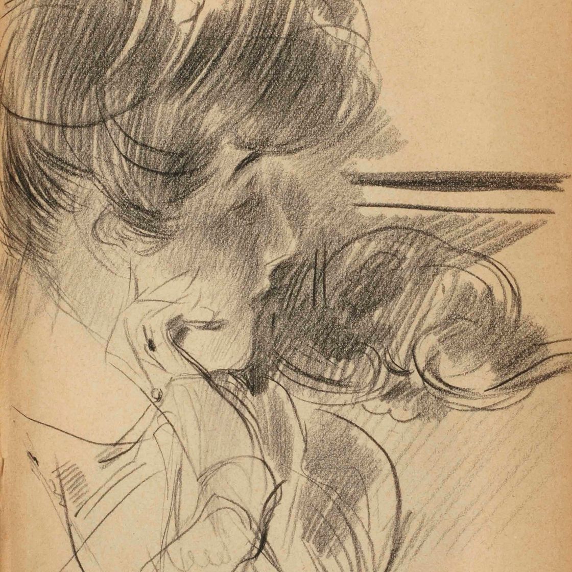 Giovanni Boldini — Женский портрет в профиль и в бюсте