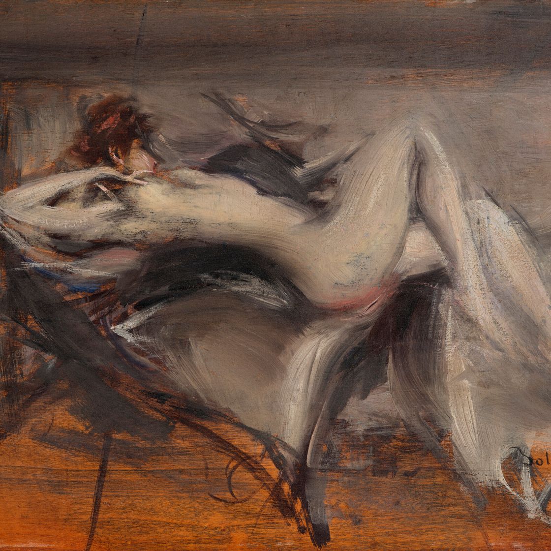 Giovanni Boldini — Обнаженная женщина, изображение 1