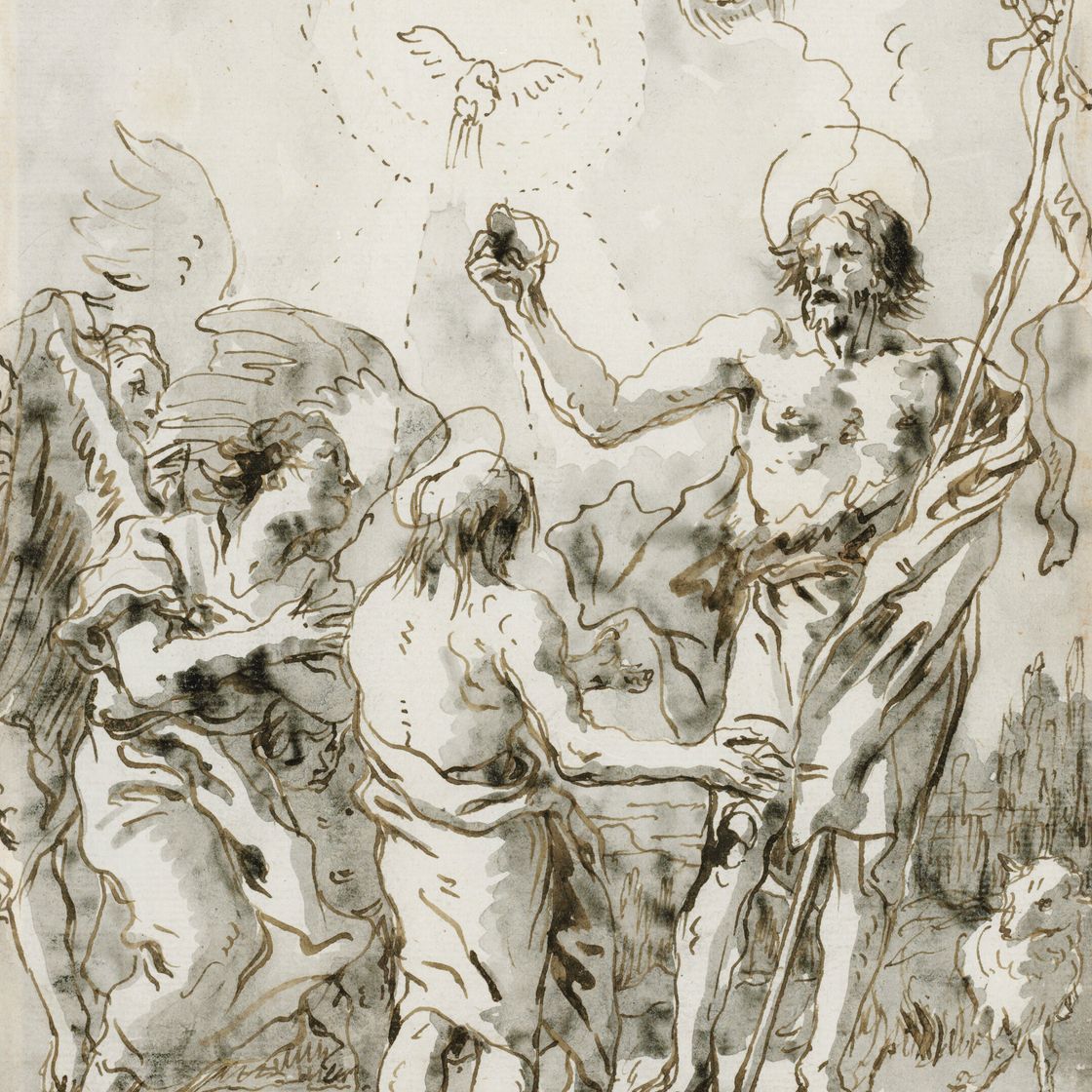 Giovanni Domenico Tiepolo — Крещение Христа, изображение 1