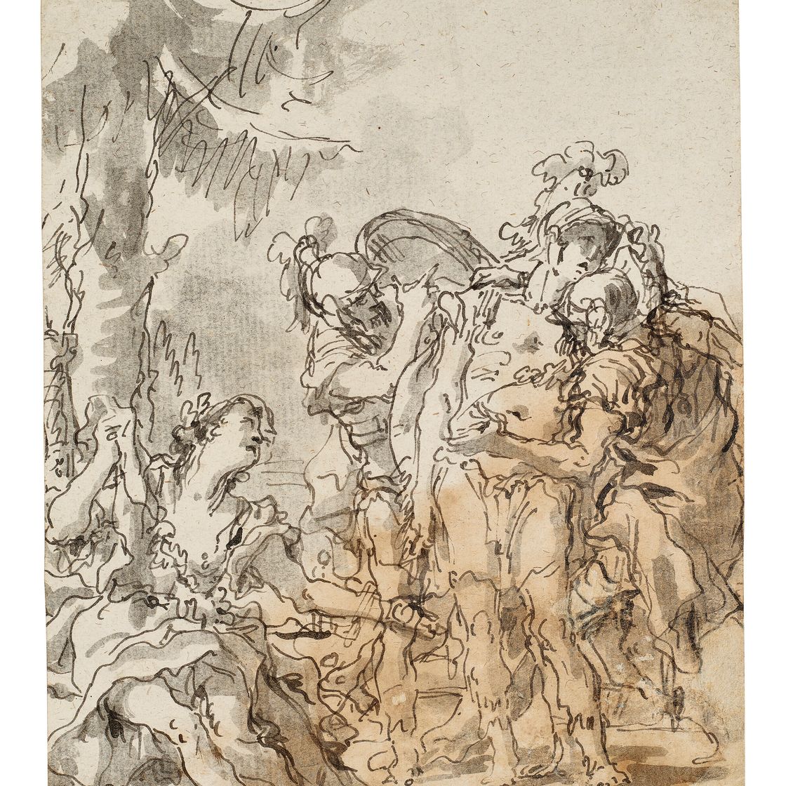 Giovanni Domenico Tiepolo — Ринальдо бросает Армиду, изображение 1