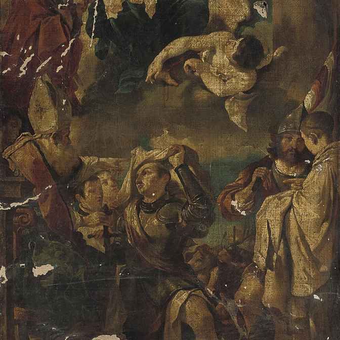 Giovanni Francesco Barbieri — Святой Вильгельм Аквитанский, принимающий клобук