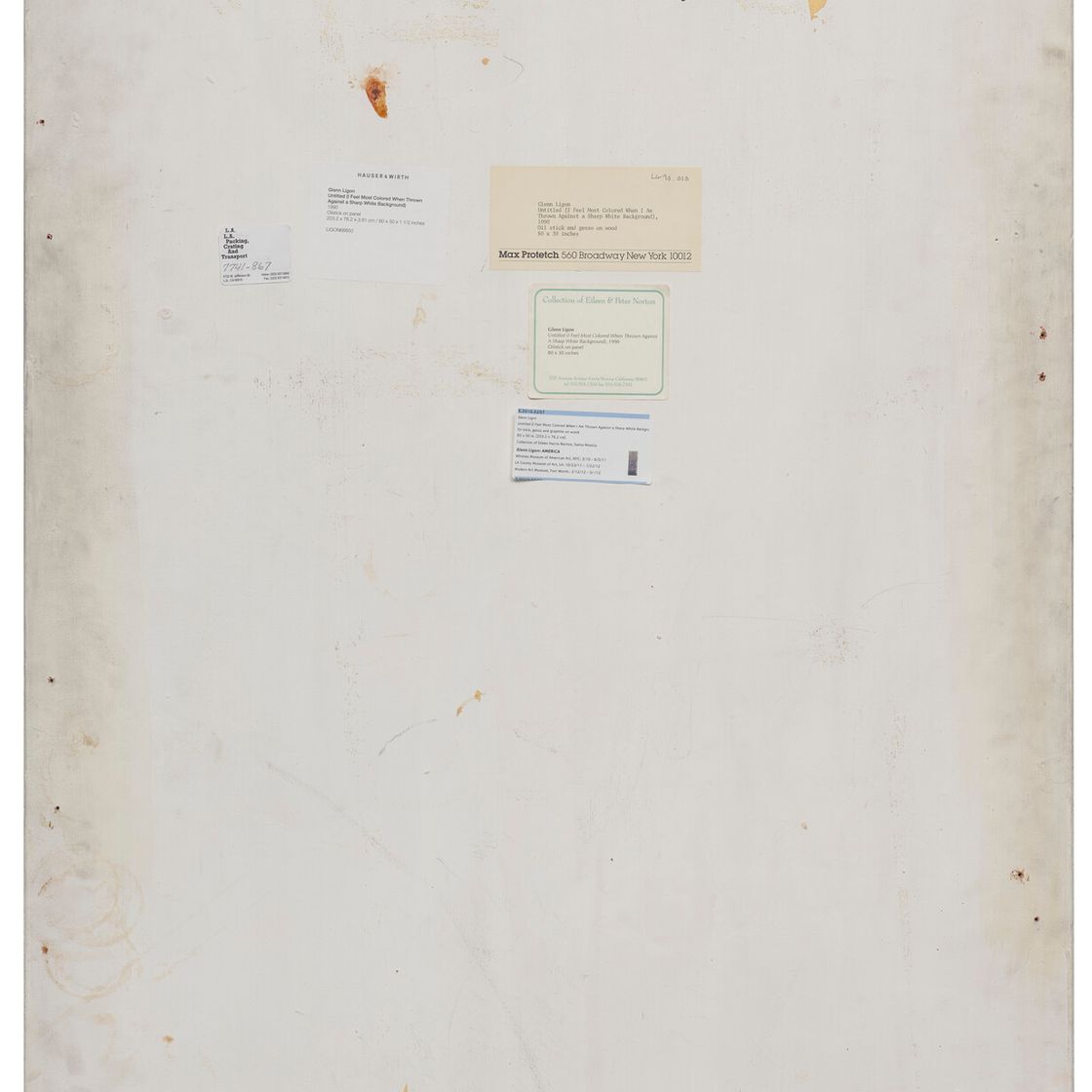 Glenn Ligon — Без названия (Я чувствую себя Наиболее Раскрашенным, Когда Оказываюсь на Ярко-Белом фоне), изображение 2