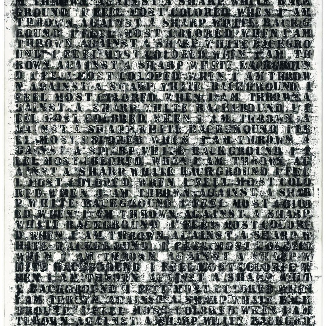 Glenn Ligon — Без названия #1 (Вторая версия)