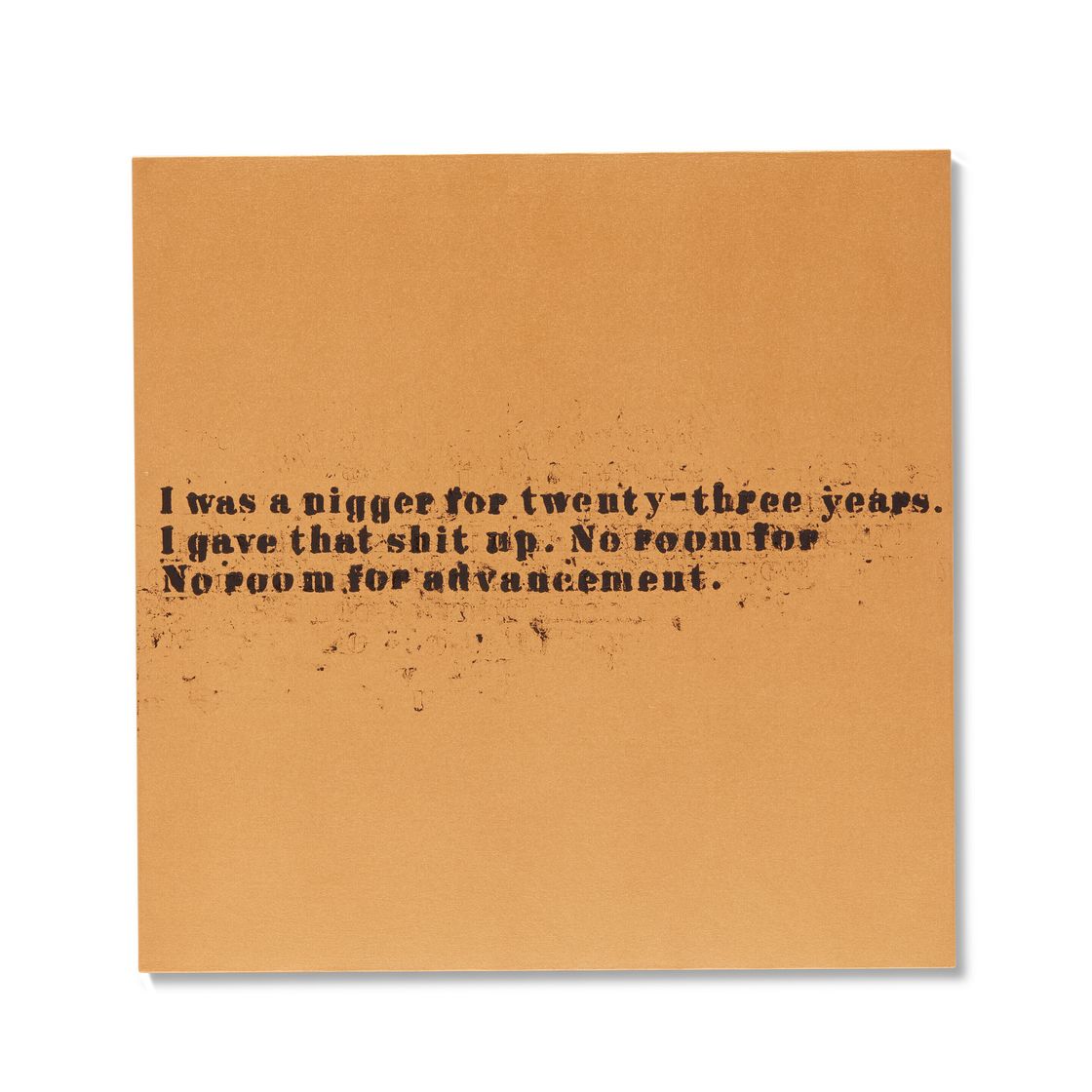 Glenn Ligon — Нет места (золото) #47