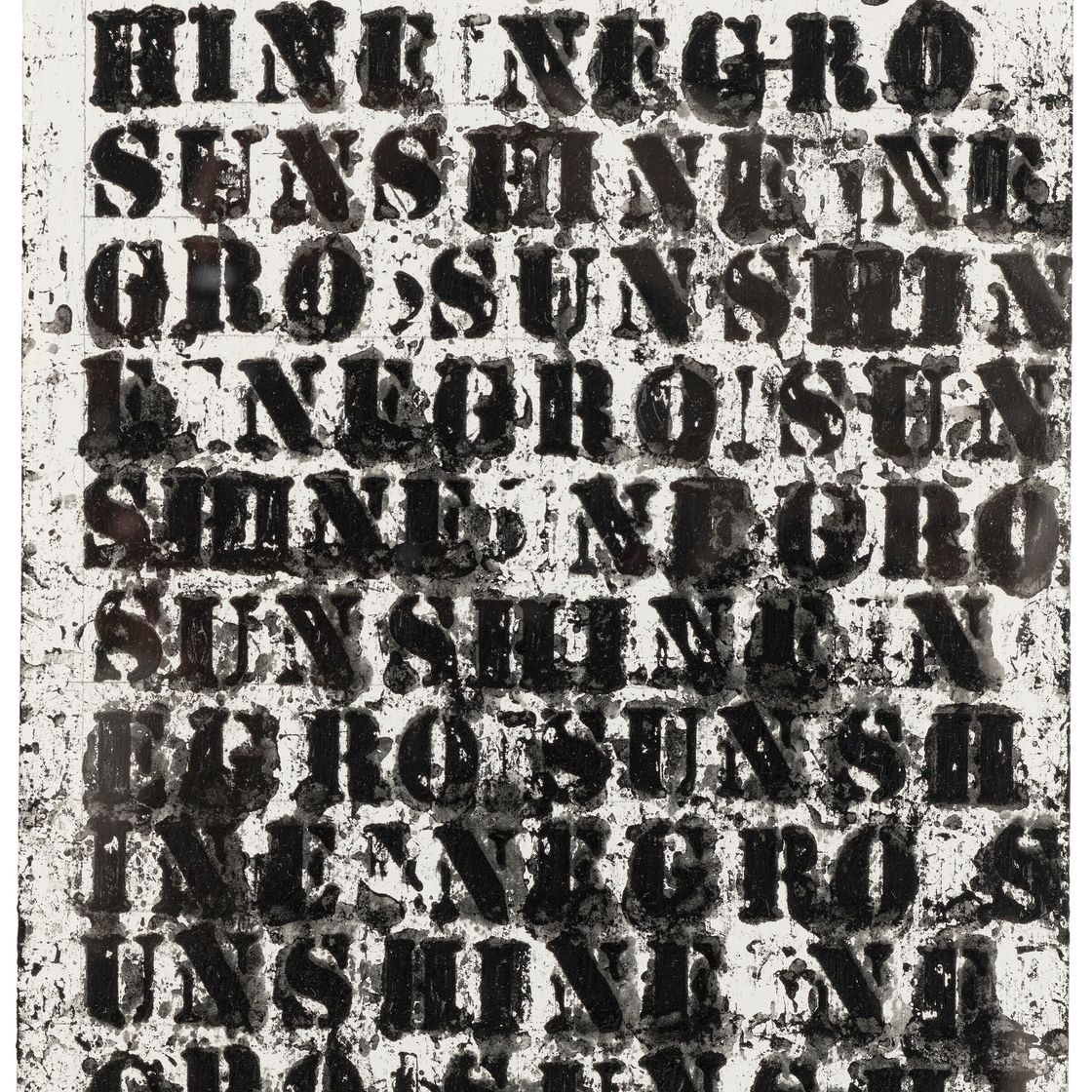 Glenn Ligon — Этюд для Negro Sunshine II #32, изображение 1