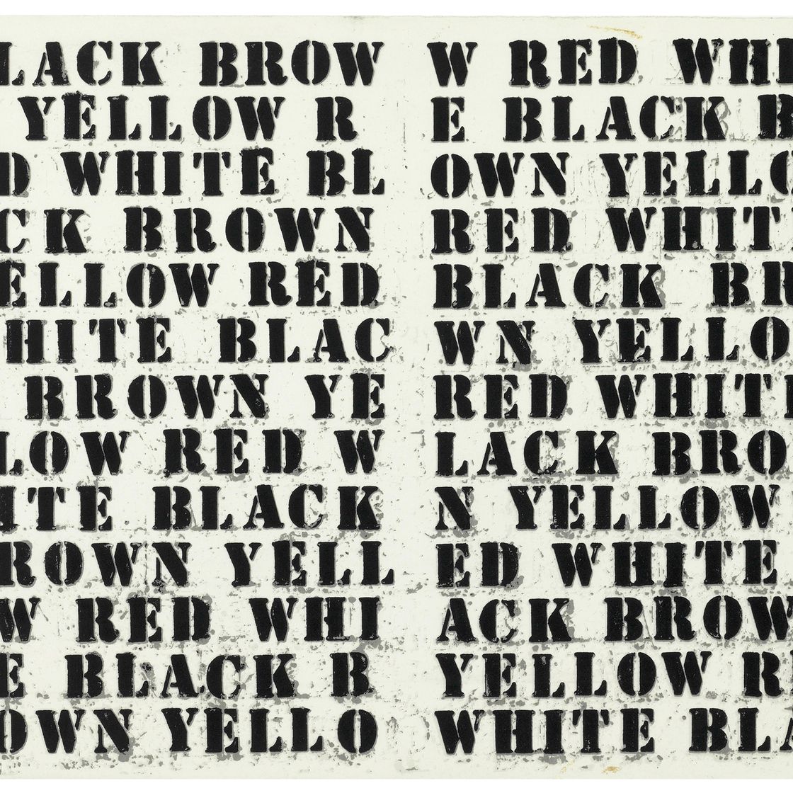 Glenn Ligon — Без названия (Меню из лисичек)