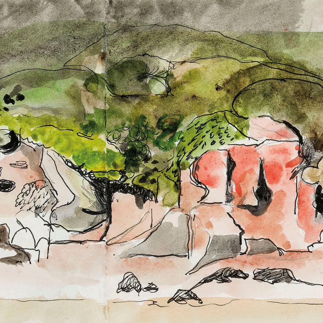 Graham Sutherland — Кафедральные скалы, Пембрукшир