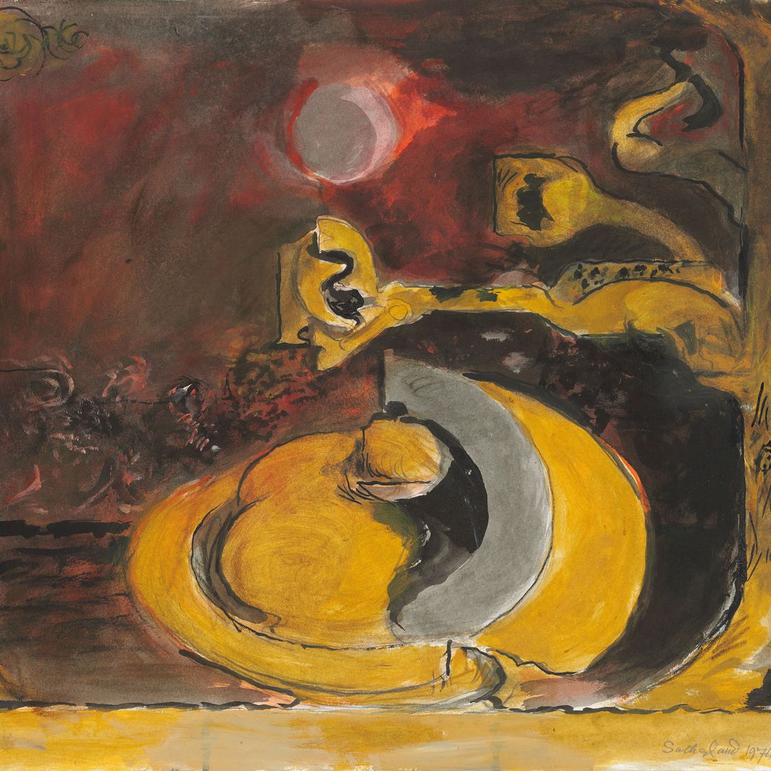 Graham Sutherland — Овальный камень у лесистой реки, изображение 1