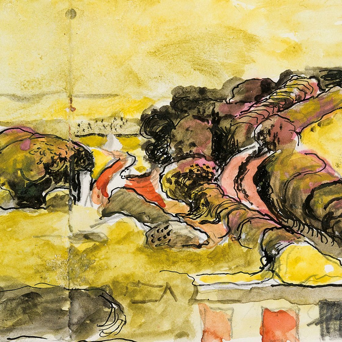 Graham Sutherland — Дорожный этюд, Желтое небо, Пембрукшир