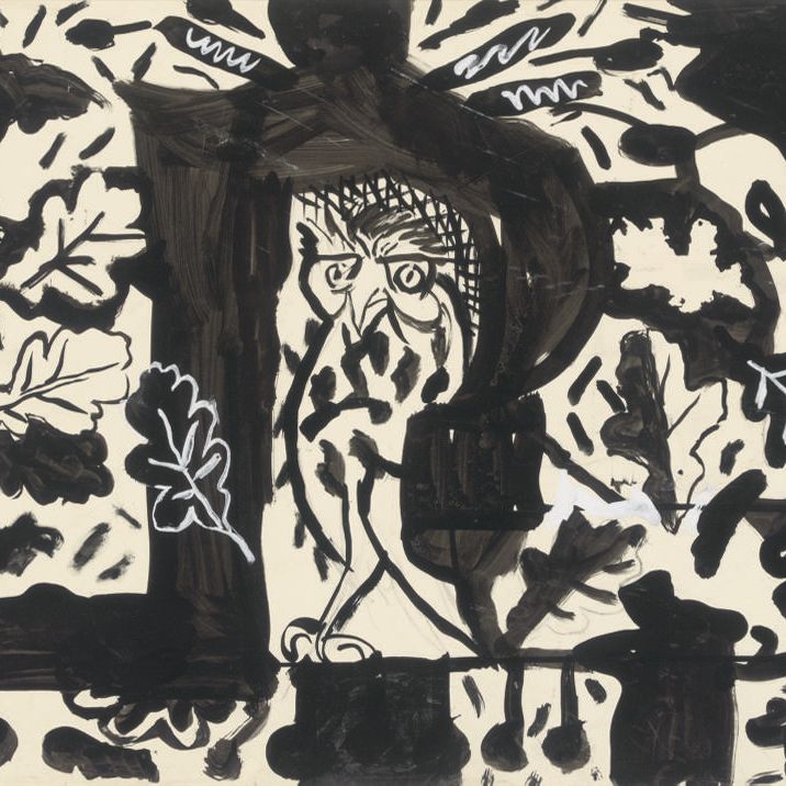 Graham Sutherland — Сова на дубах