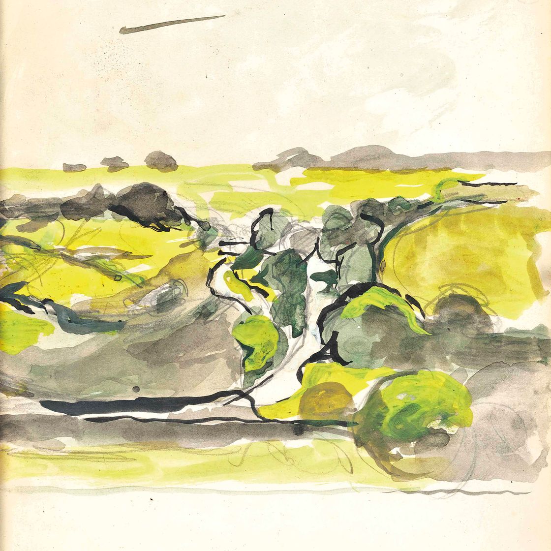 Graham Sutherland — Уэльский пейзаж (исследование)