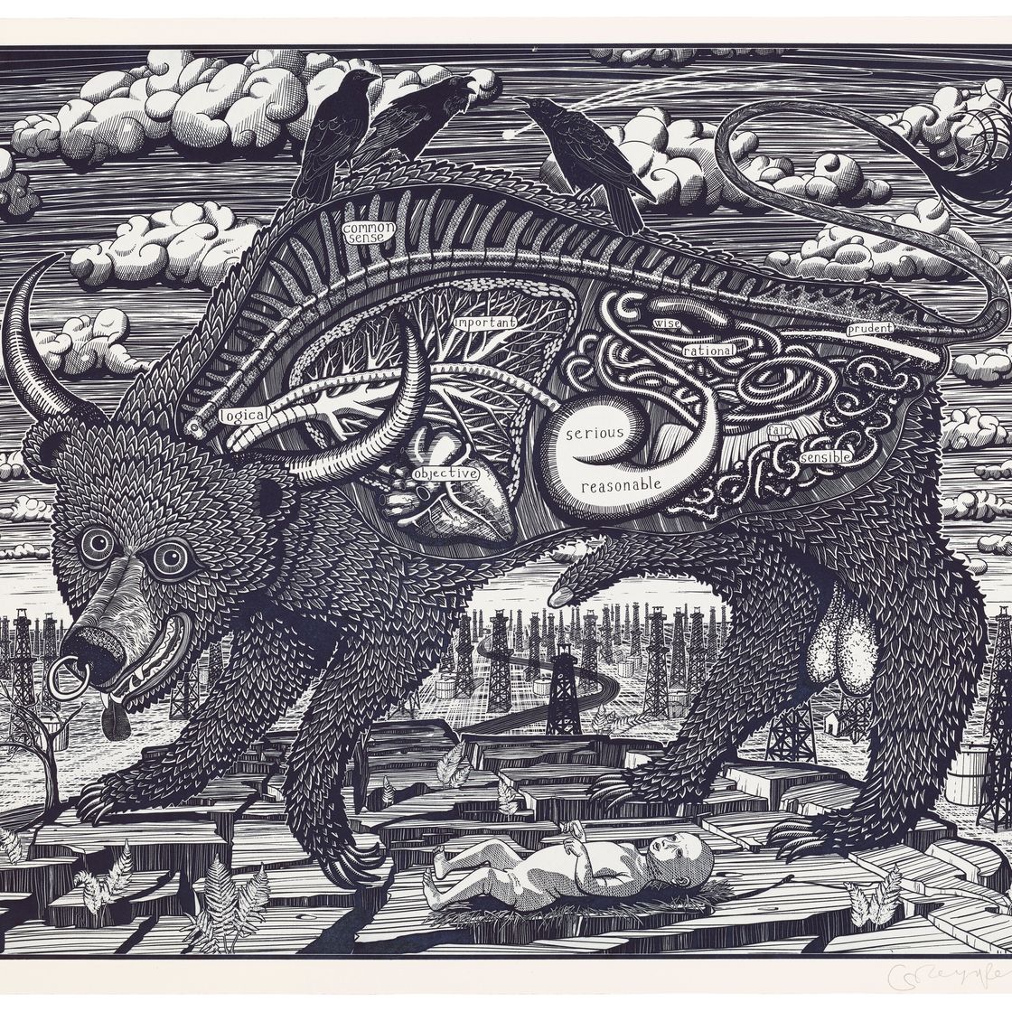 Grayson Perry — Дух животного (синий)