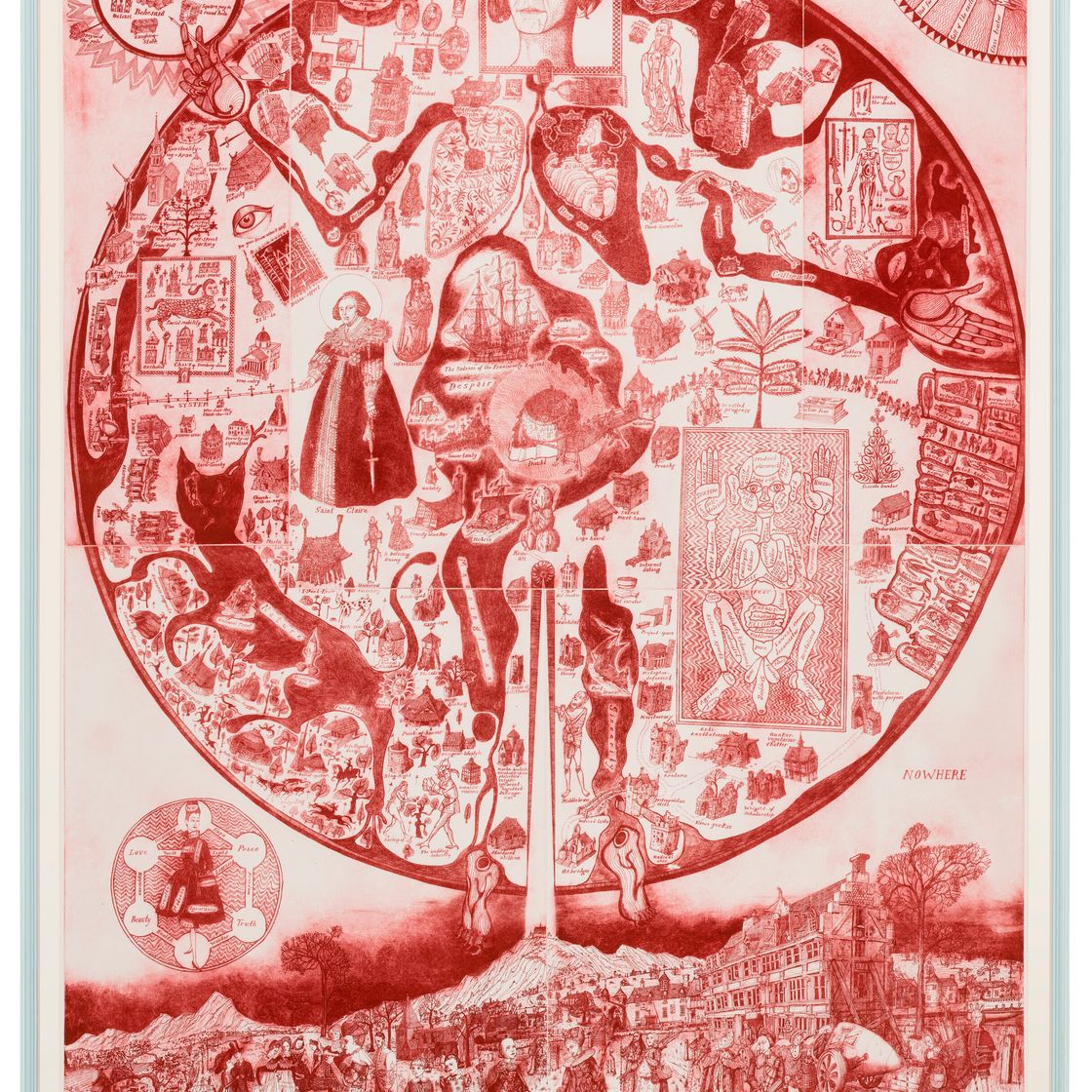 Grayson Perry — Карта Нигде (красная)