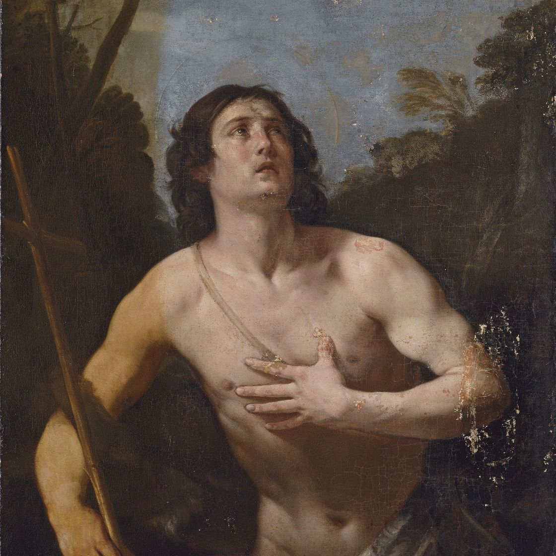 Guido Reni — Святой Иоанн Креститель в пустыне