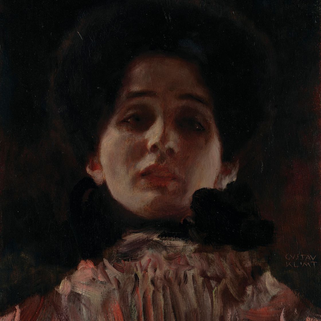 Gustav Klimt — Дама лицом к лицу с красивым лицом (Damenbilden en face), изображение 1