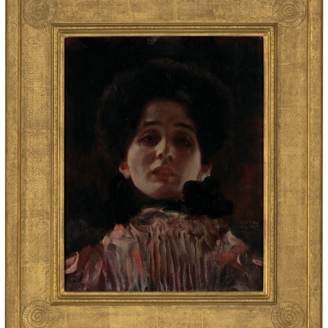Gustav Klimt — Дама лицом к лицу с красивым лицом (Damenbilden en face), изображение 2