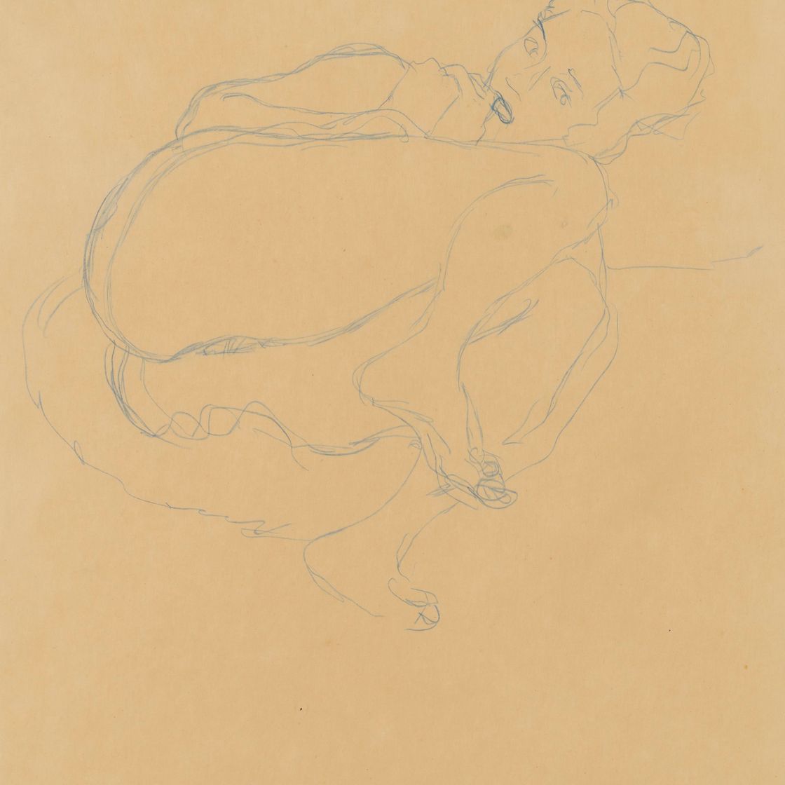 Gustav Klimt — Зусамменгекауэртер Халбакт, изображение 1