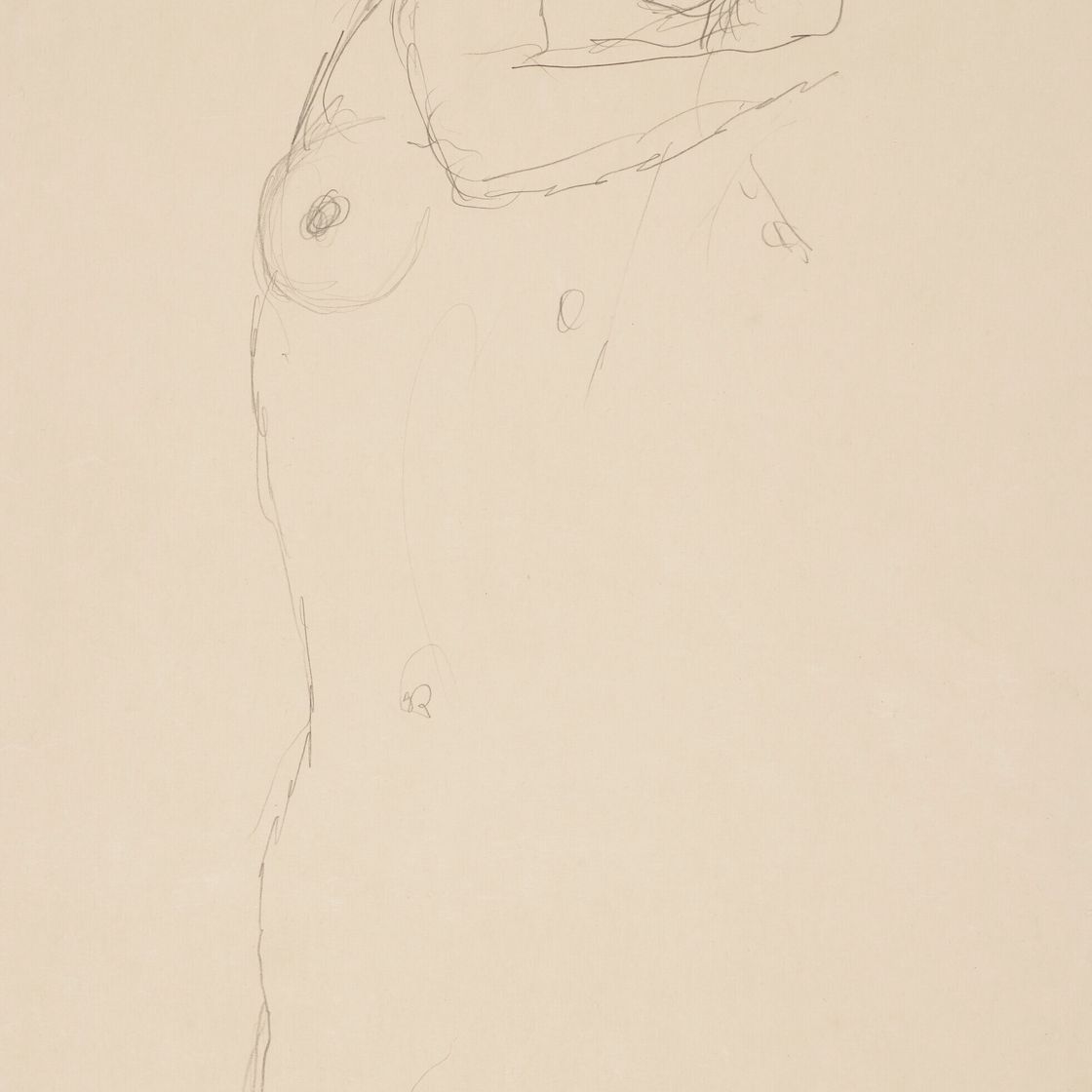 Gustav Klimt — Стехендер Акт фон ворне, изображение 1